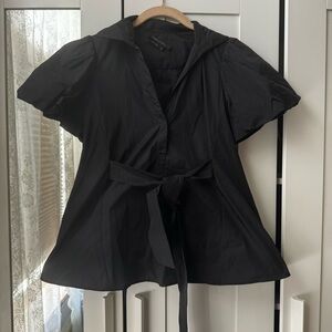 BCBGMaxAzria Classic Black Blouse